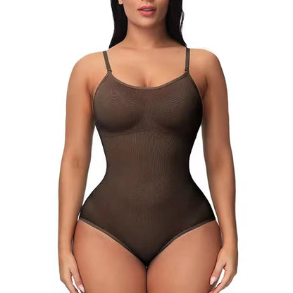 Snag the Ultimate V Neck Spaghetti Strap Bodysuit - The Perfect Compression Shapewear for a Flawless Figure! 💖✨ #BodyGoals #SuperSale