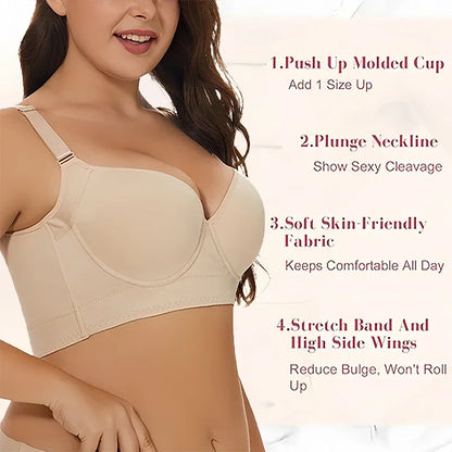 Full Coverage Push-Up Bra | Smooth, Lift, Support