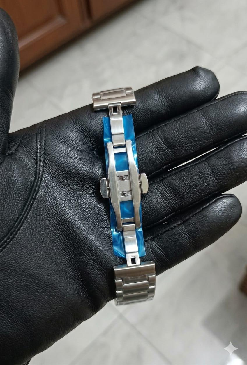 Tissot PRX Chain Watch White Stainless Steel Silver Dial Automatic Watch for Men's