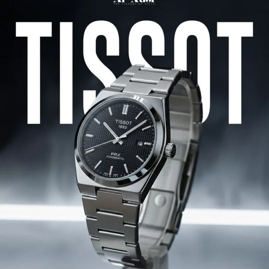 Tissot PRX Powermatic 80 Silver Stainless Steel Black Dial Automatic Watch for Men's