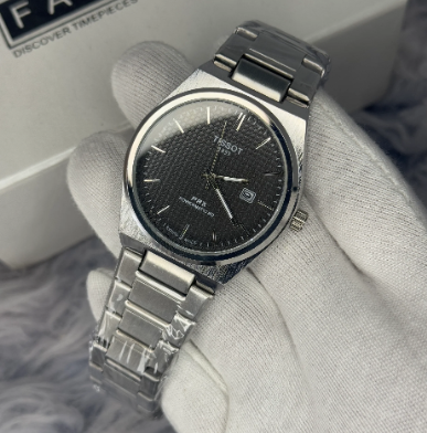 Tissot PRX Powermatic 80 Silver Stainless Steel Black Dial Automatic Watch for Men's