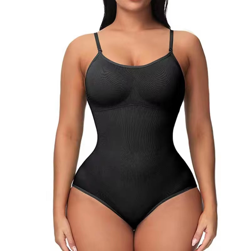 Snag the Ultimate V Neck Spaghetti Strap Bodysuit - The Perfect Compression Shapewear for a Flawless Figure! 💖✨ #BodyGoals #SuperSale